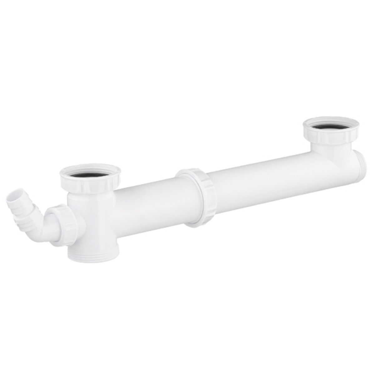 Tube raccordement évier 2 bacs