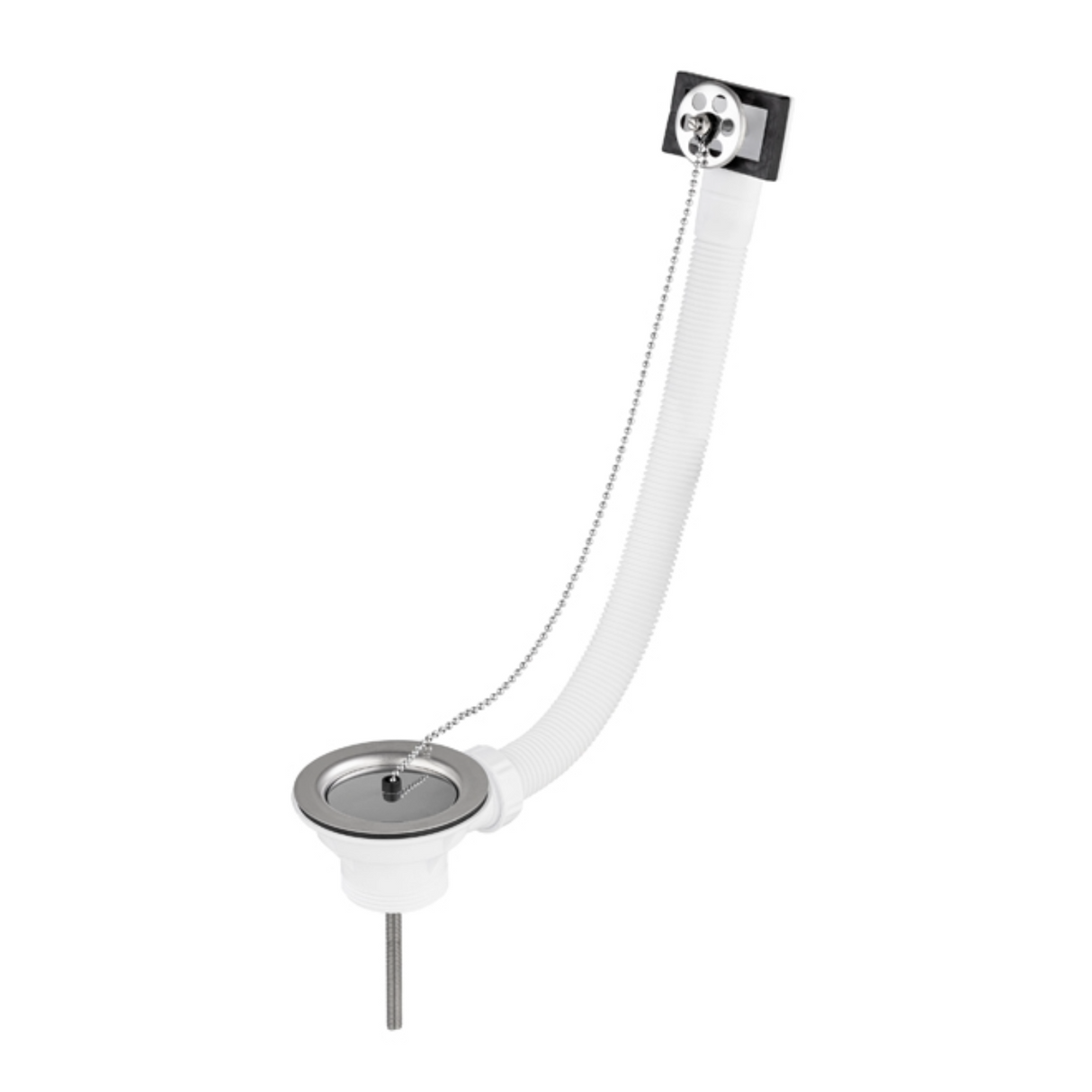 Bonde évier grès / synthèse NF diamètre 60 avec trop plein