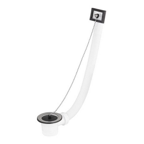 Bonde évier inox diamètre 50 avec trop plein