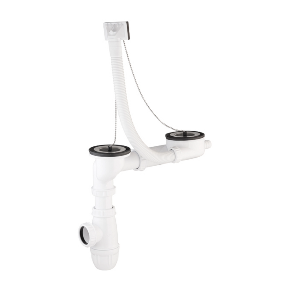 Vidage complet NF evier inox 2 bacs diamètre 50