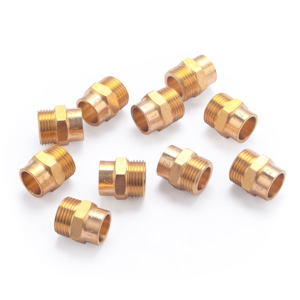 Manchon Laiton à Souder Mâle 243 GCU Ø12 - Mâle 3/8 (12x17) x10 raccords