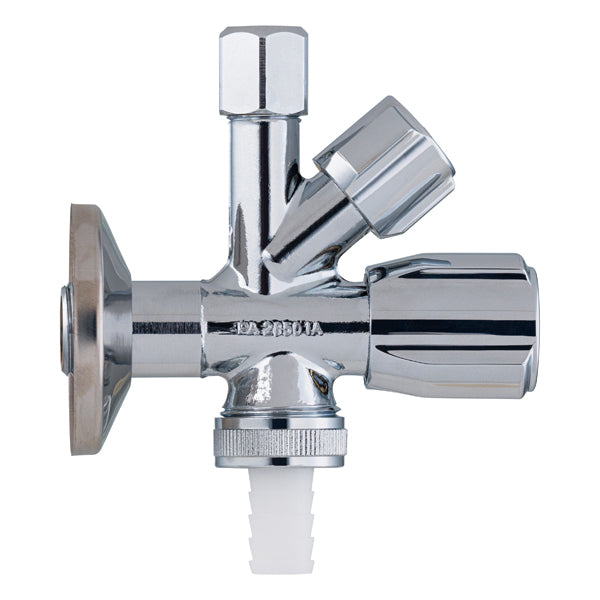 Robinet schell avec rosace double sorties