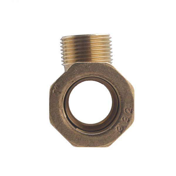 Raccord PE Laiton Té Mâle au Centre