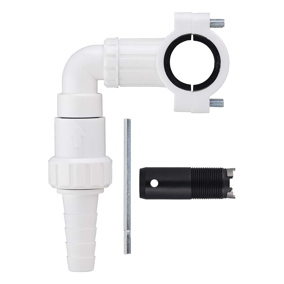 Prise d'évacuation auto-forante