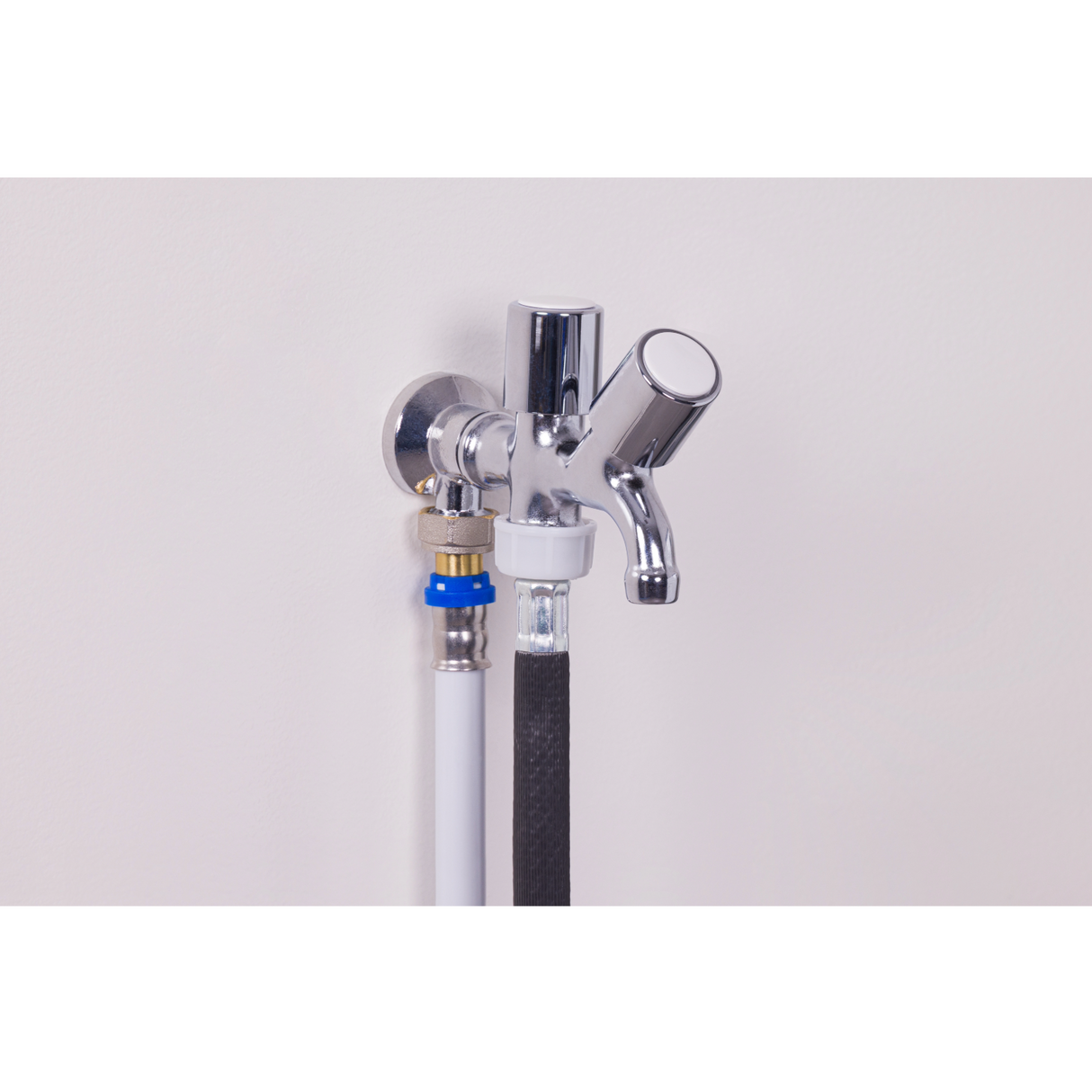 Robinet machine à laver + sortie de puisage installation