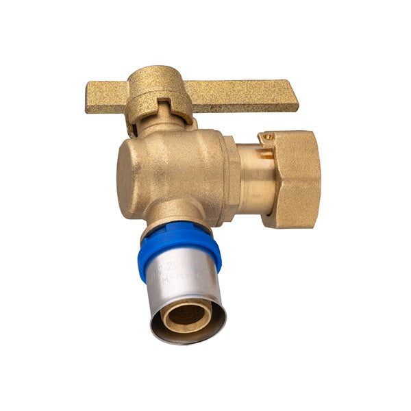 Vanne equerre multicouche à sertir femelle écrou libre