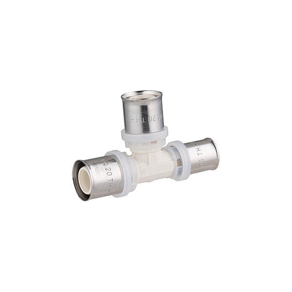 Raccord PPSU multicouche à sertir té réduit