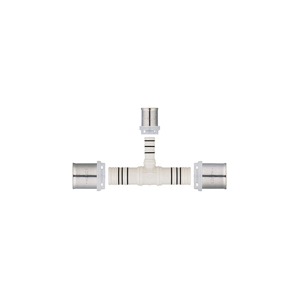 Raccord PPSU multicouche à sertir té réduit