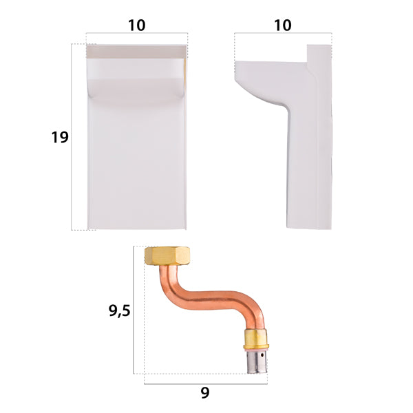 Kit raccordement de radiateur PER à sertir