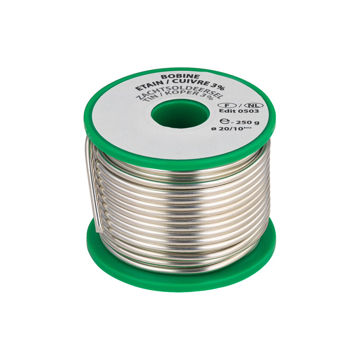 Rouleau Fil Brasure Étain 250g