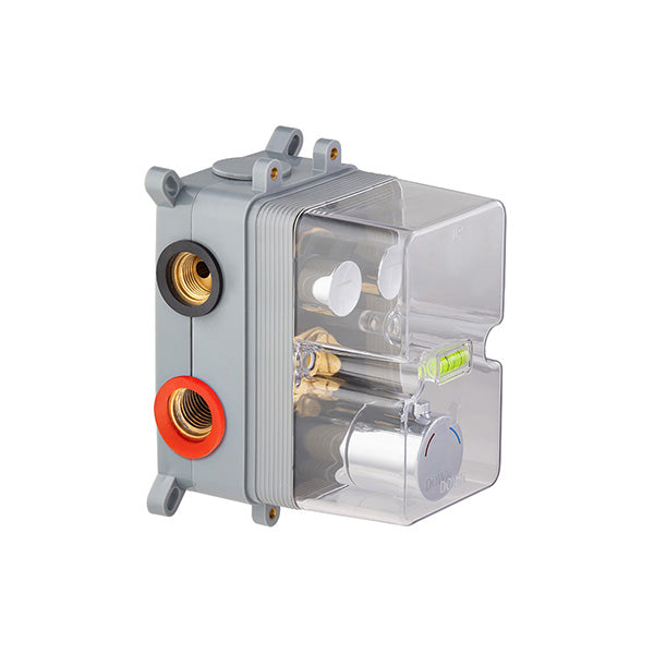 Mitigeur thermostatique chromé à encastrer