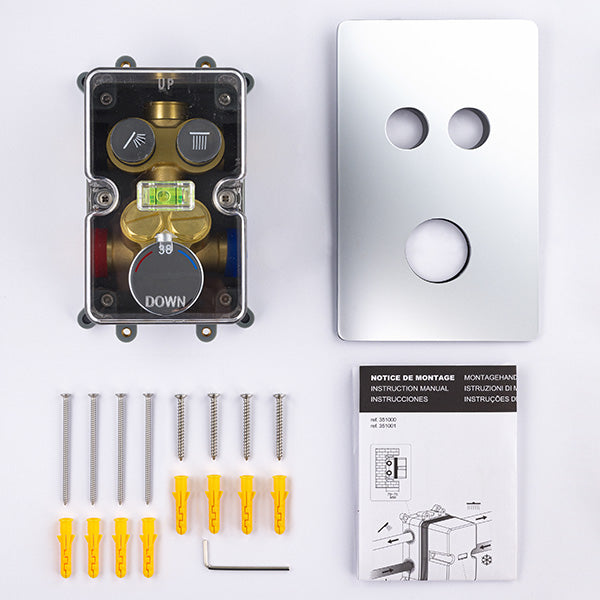 Mitigeur thermostatique chromé décomposition