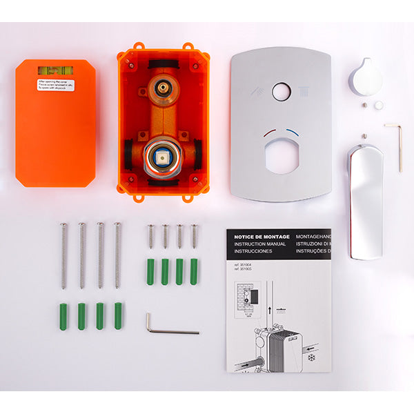 Mitigeur mécanique encastrable décomposition