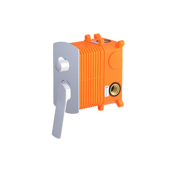 Mitigeur mécanique chromé à encastrer