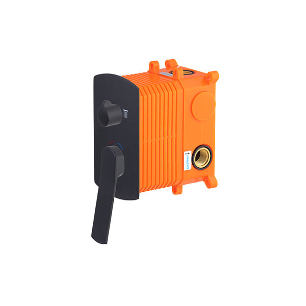 Mitigeur mécanique noir à encastrer