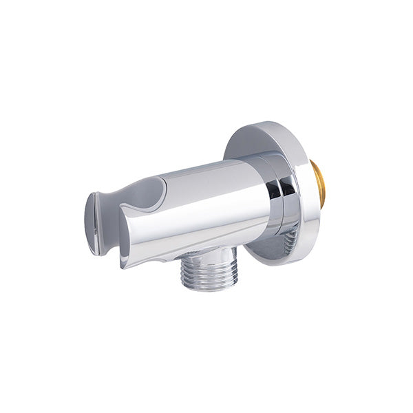 Support douchette encastrable chromé