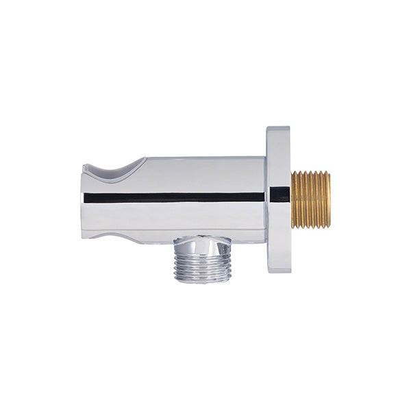 Support douchette encastrable chromé