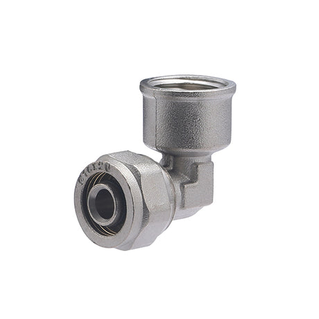 Raccord Multicouche à Compression Coudé Femelle Ø16 - femelle 1/2 (15x21)