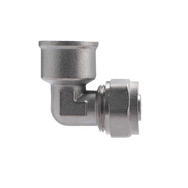 Raccord Multicouche à Compression Coudé Femelle Ø16 - femelle 1/2 (15x21)