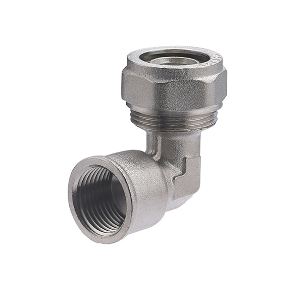 Raccord Multicouche à Compression Coudé Femelle Ø20 - femelle 1/2 (15x21)