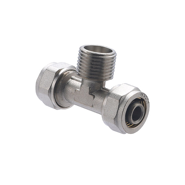Raccord Multicouche à Compression Té Mâle au Centre