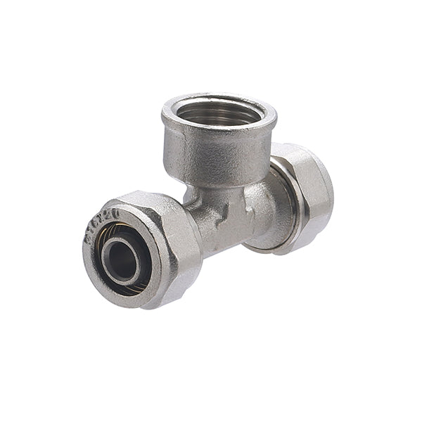 Raccord Multicouche à Compression Té Femelle au Centre Ø16 - femelle 1/2 (15x21)