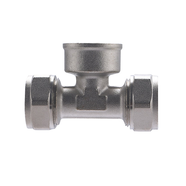 Raccord Multicouche à Compression Té Femelle au Centre Ø20 - femelle 3/4 (20x27)