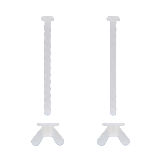 Fixations abattant vis 6x80 mm - tête carrée 10 x2