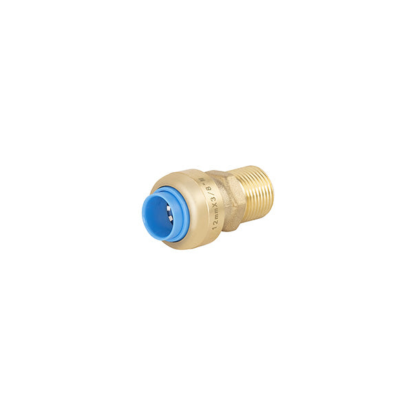 Raccord tout push mâle Ø12 - mâle 12x17 (3/8)