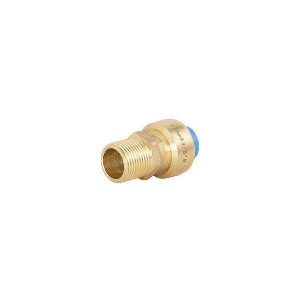 Raccord tout push mâle Ø12 - mâle 12x17 (3/8)