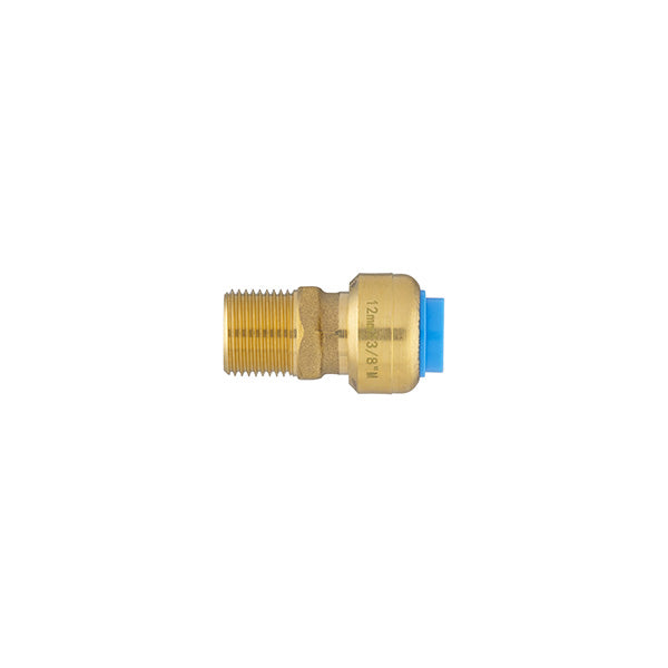Raccord tout push mâle Ø12 - mâle 12x17 (3/8)