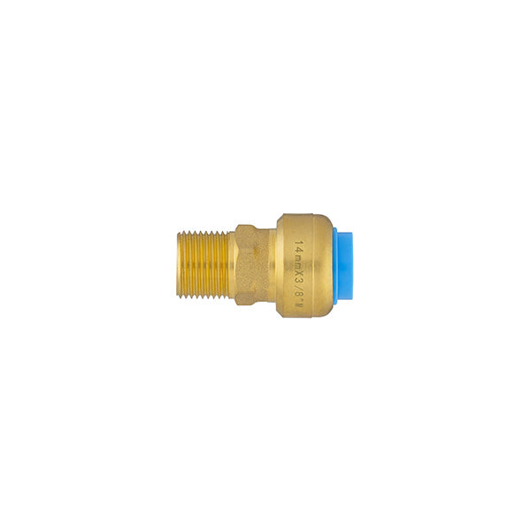 Raccord tout push mâle Ø14 - mâle 12x17 (3/8)