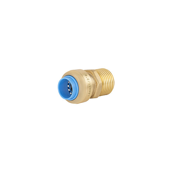Raccord tout push mâle Ø14 - mâle 15x21 (1/2)