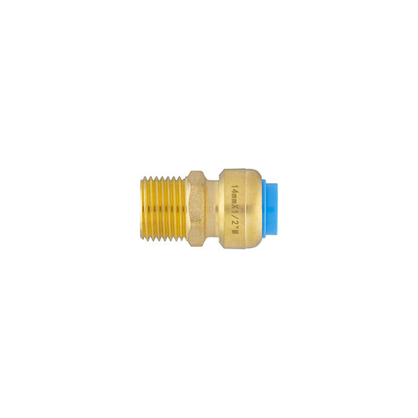 Raccord tout push mâle Ø14 - mâle 15x21 (1/2)