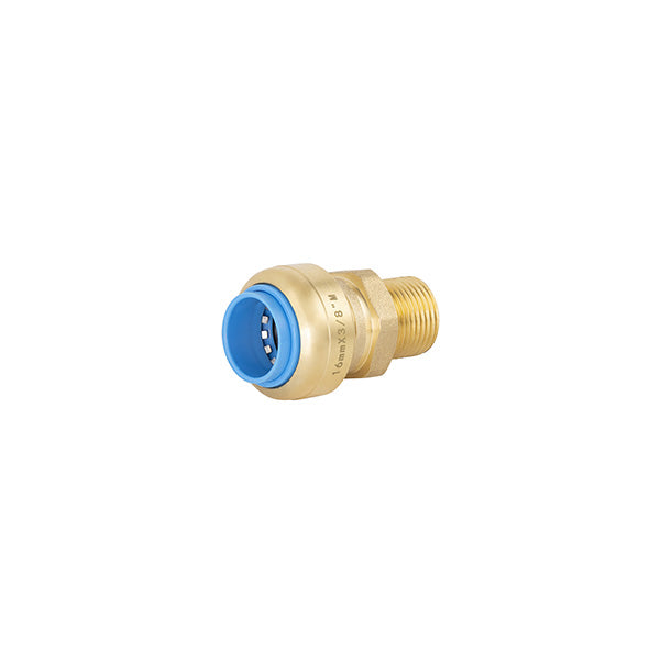 Raccord tout push mâle Ø16 - mâle 12x17 (3/8)
