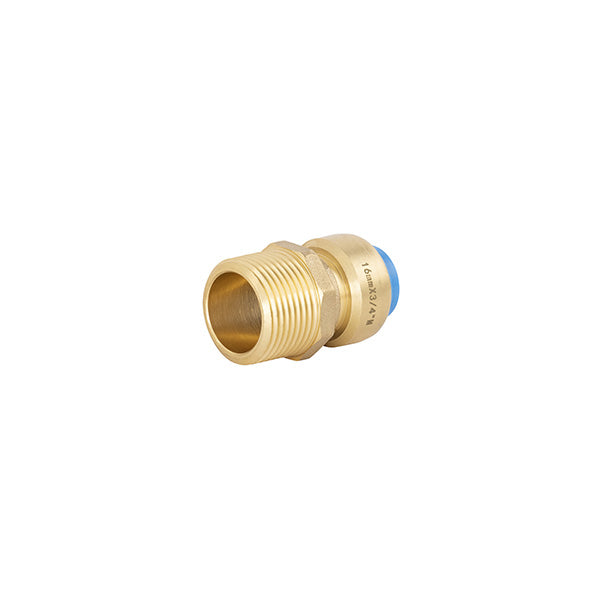 Raccord tout push mâle Ø16 - mâle 20x27 (3/4)