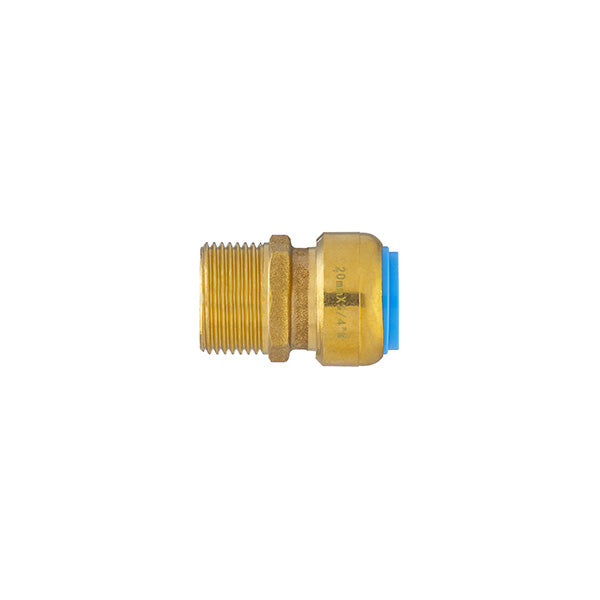 Raccord tout push mâle Ø20 - mâle 20x27 (3/4)