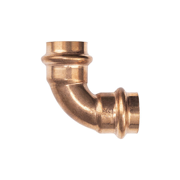 Raccord cuivre à sertir coude égal 90° diamètre 22
