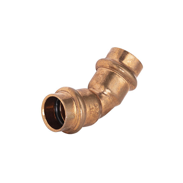 Raccord cuivre à sertir coude égal 45° diamètre 16