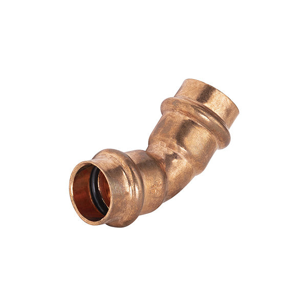 Raccord cuivre à sertir coude égal 45° diamètre 18