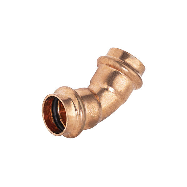 Raccord cuivre à sertir coude égal 45° diamètre 22