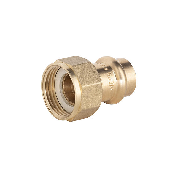 Raccord cuivre à sertir femelle ecrou tournant diamètre 16