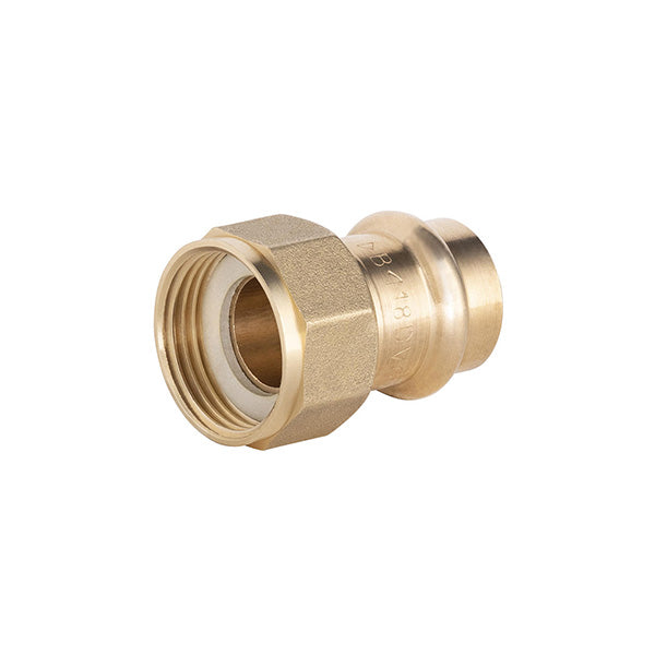 Raccord cuivre à sertir femelle ecrou tournant diamètre 18