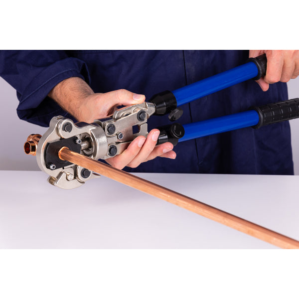 Pince à sertir manuelle tête rotative + inserts profil V Ø12-14-16