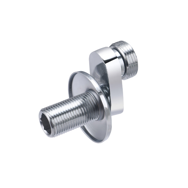 Paire de raccords excentrés 40 mm mâle 15x21 mâle 20x27 + rosaces chromées