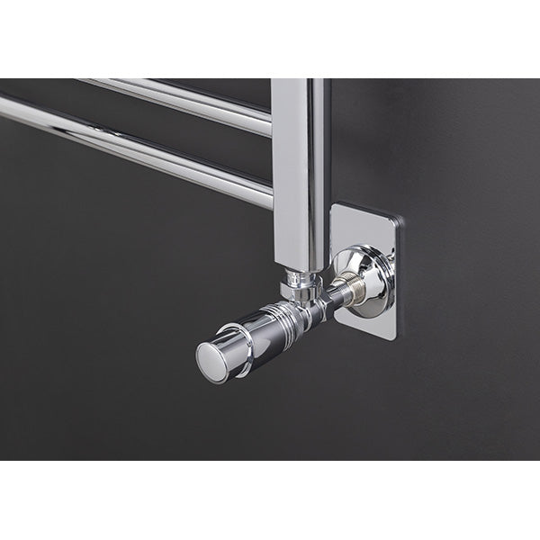 Tête de Radiateur Thermostatique Chromée installée