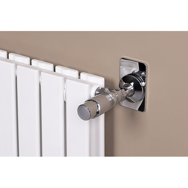 Tête de Radiateur Thermostatique Chromée installée