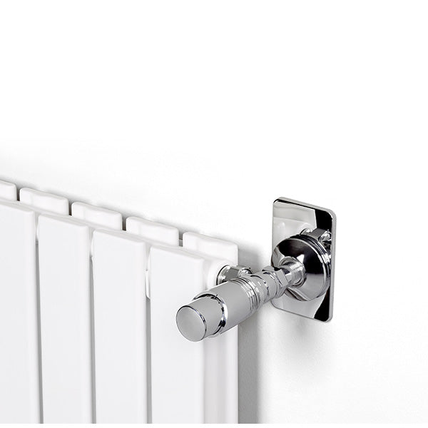 Tête de Radiateur Thermostatique Chromée installée