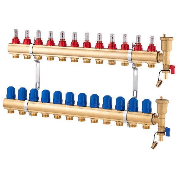 Collecteur plancher chauffant 12 départs