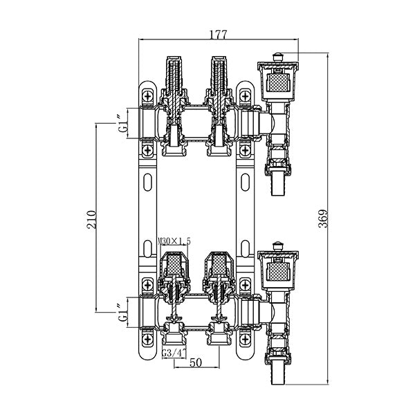 Collecteur inox plancher chauffant